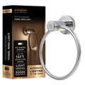 Enbrighten LED Motion Sensing Towel Ring Light, Chrome