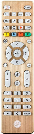 GE 4-Device Backlit Universal Remote, Brushed Gold