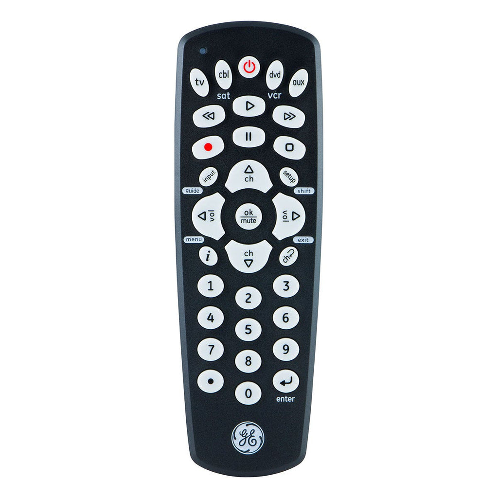 GE 4-Device Universal Remote, Black