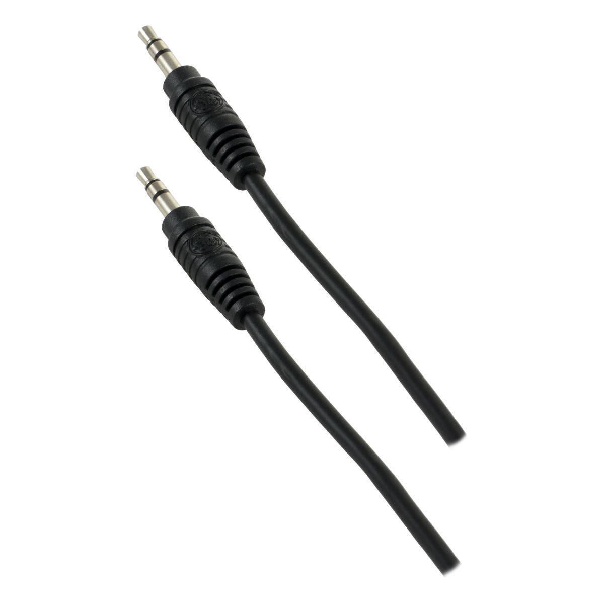 GE 6ft. 3.5mm Auxiliary Audio Cable, Black