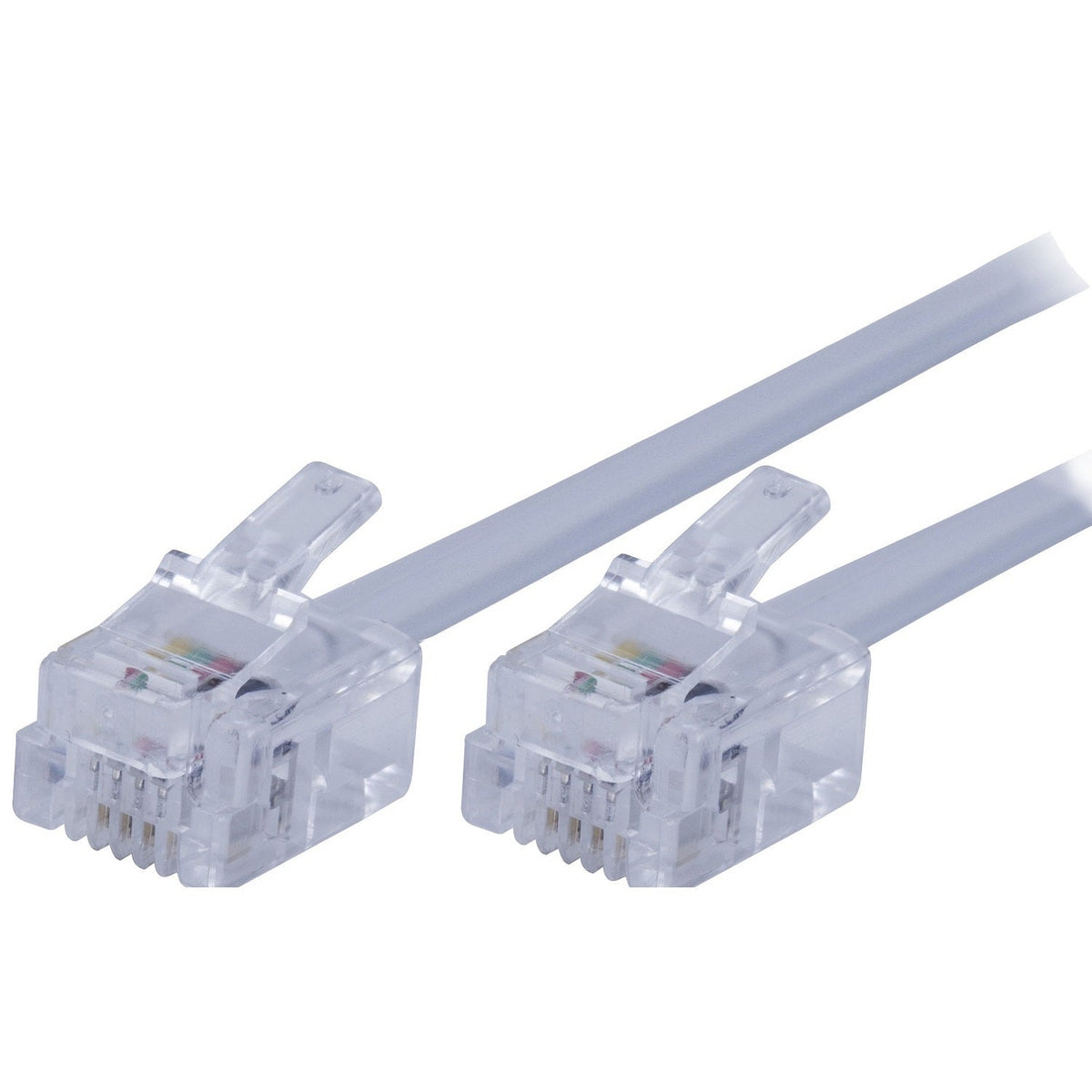 Power Gear 100ft. Phone Line Cord, White