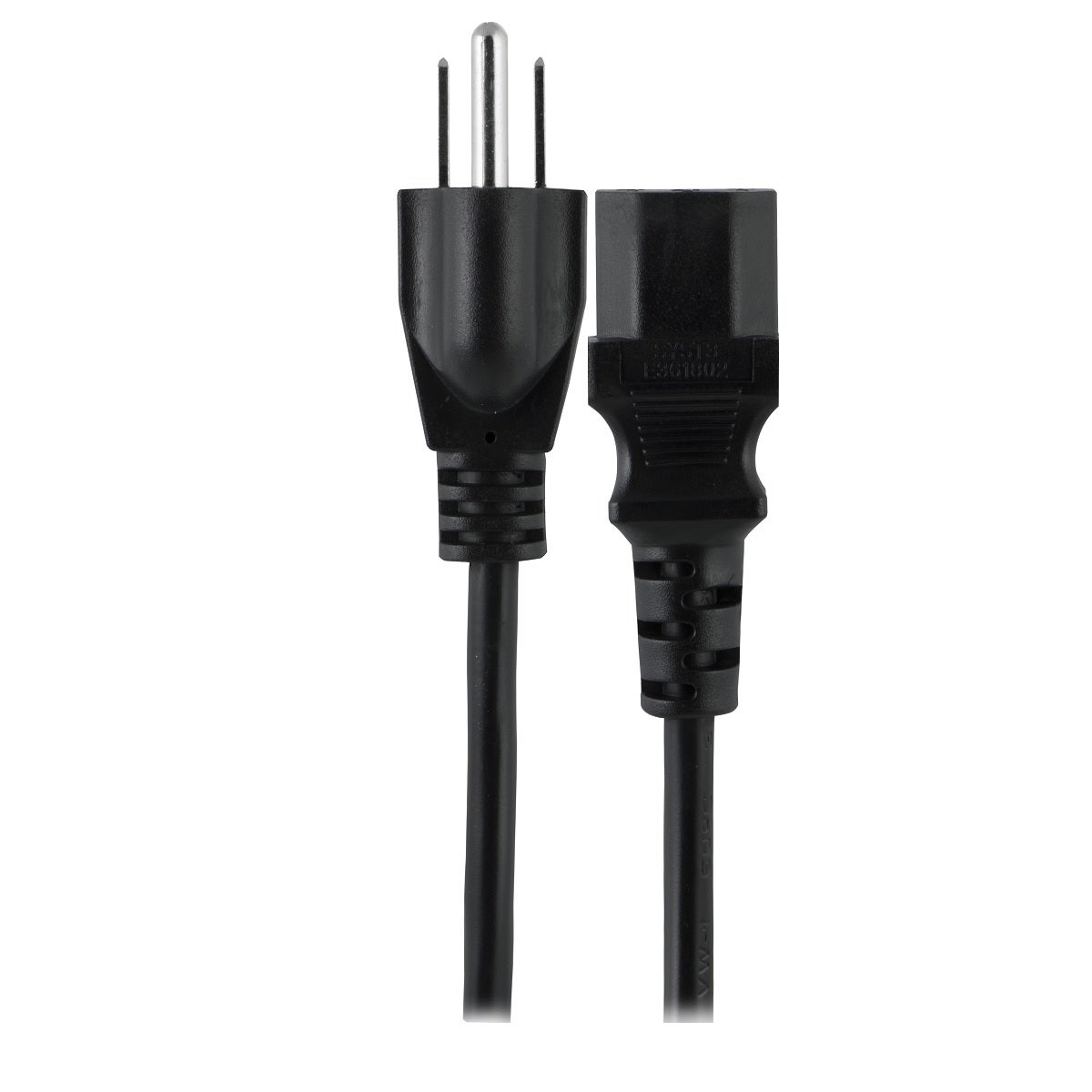 GE 10 ft. Computer Power Cord, Black