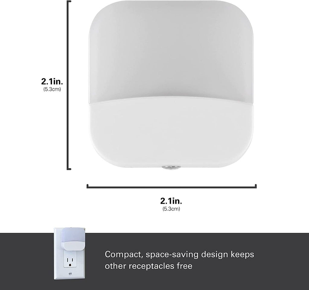 Lights by Night Mini Light Sensing LED Night Light, 6 Pack, White