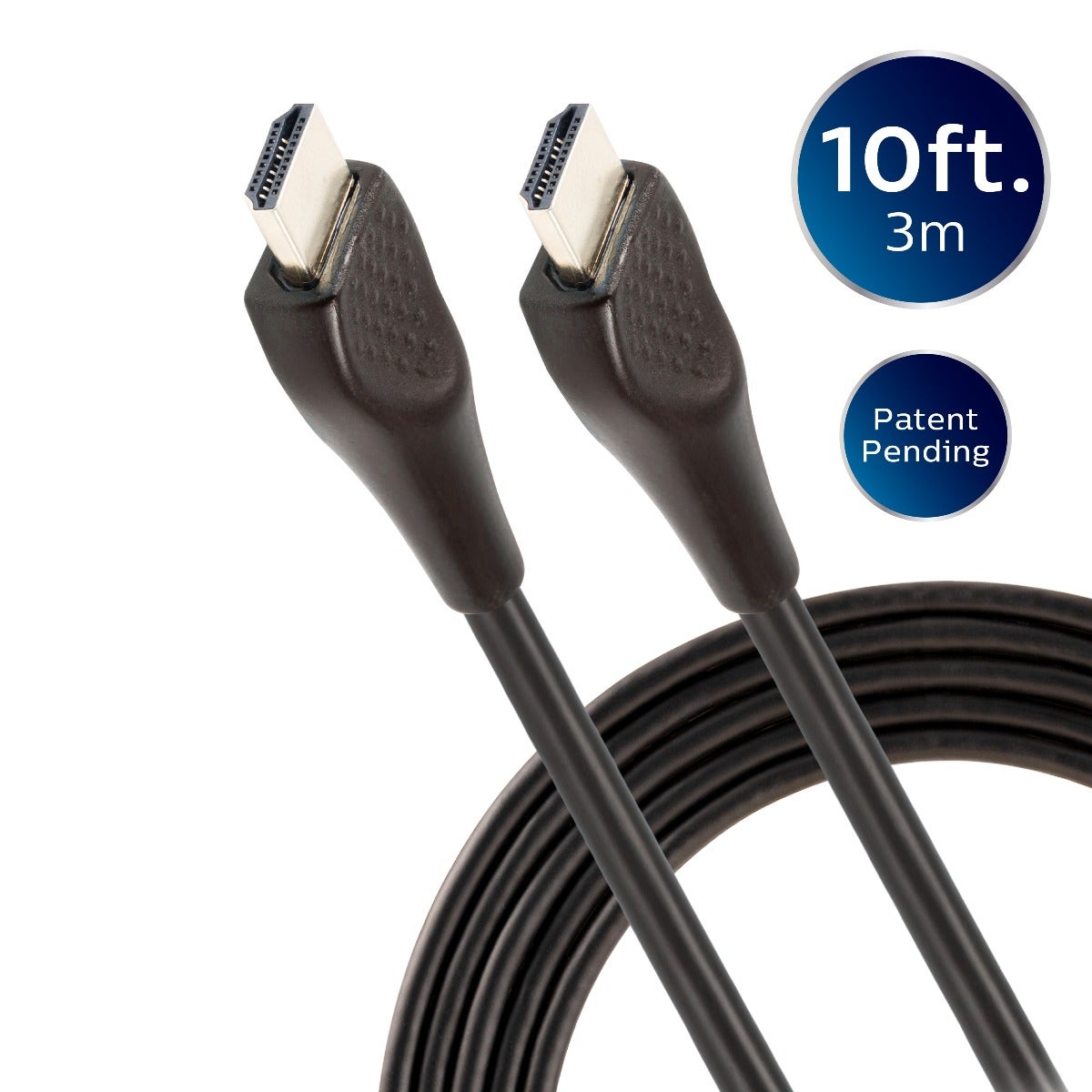 Philips EZ Grip 10ft. 4K HDMI Cable with Ethernet, Black