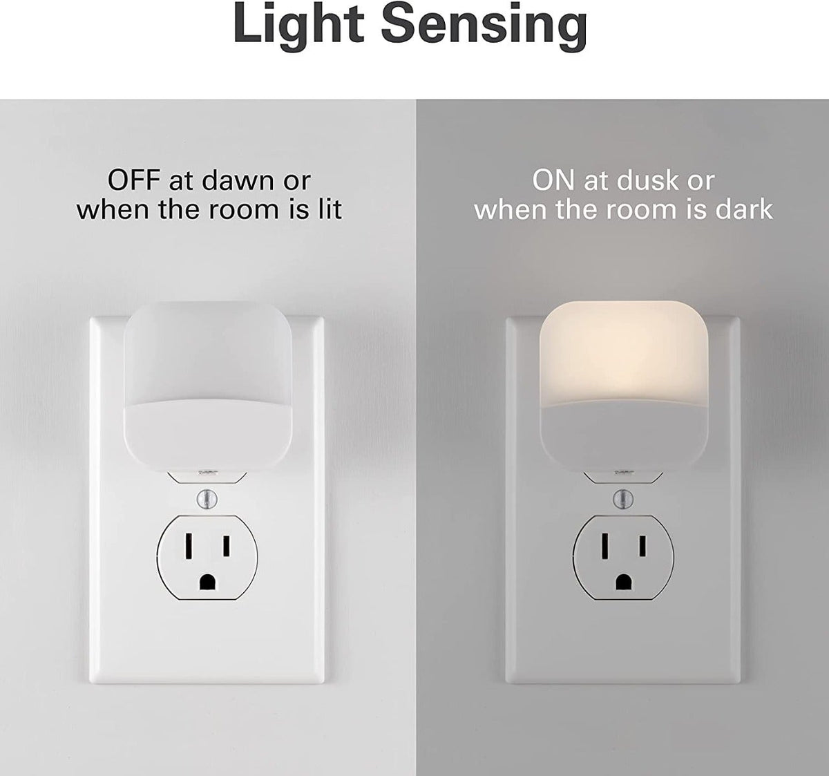 Lights by Night Mini Light Sensing LED Night Light, 6 Pack, White