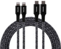 Philips 6ft. USB-C to Lightning Charging Cable with Braided Cord, 2 Pack, Black