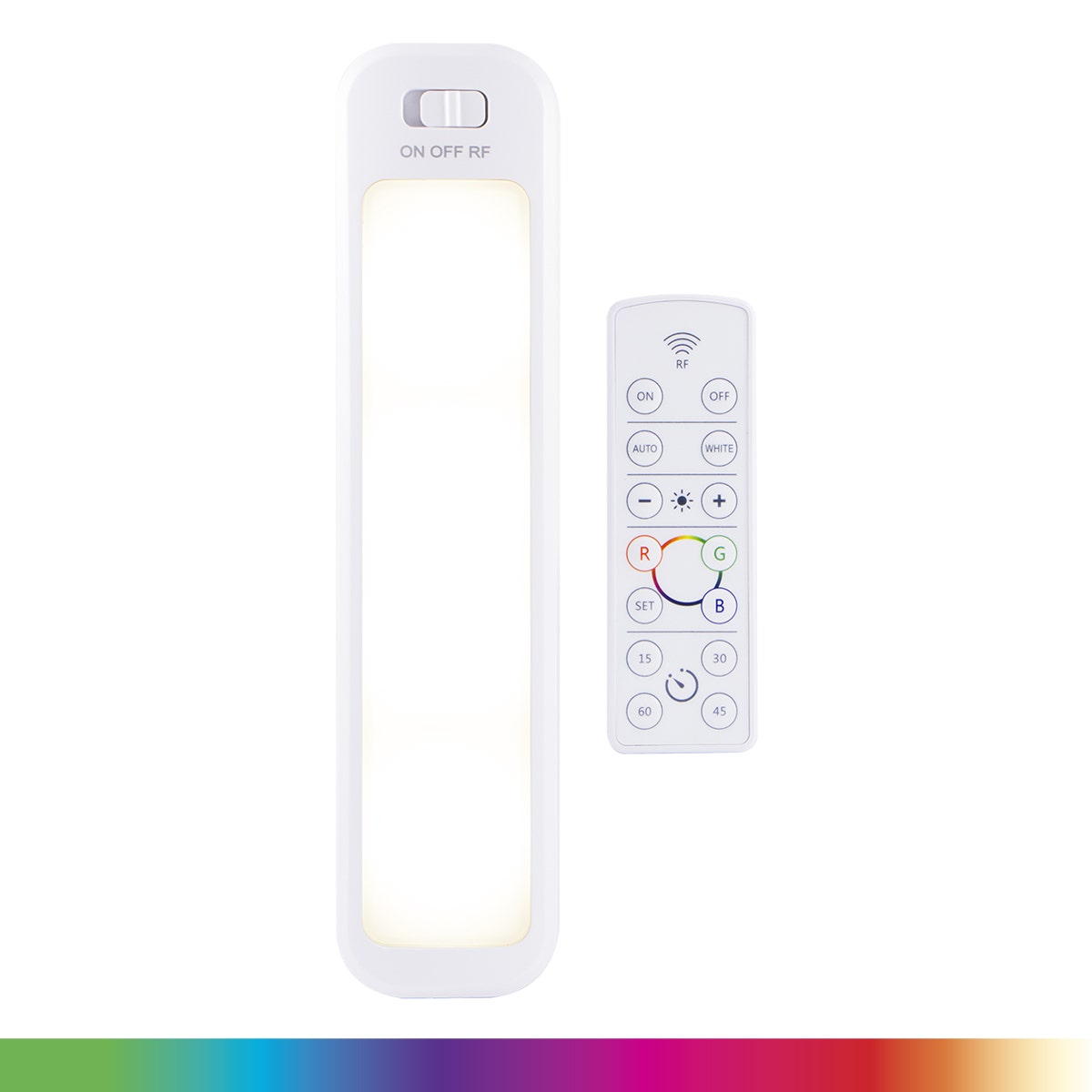 GE 12in. Battery Operated Color-Changing LED Light Bar with Remote, White