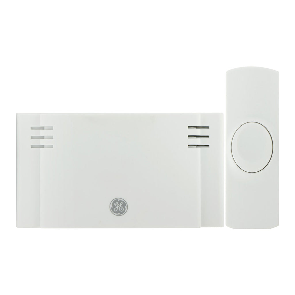 GE Battery Operated 2-Chime Wireless Door Chime Kit, White