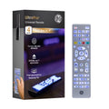 GE 4-Device Backlit Universal Remote, Brushed Silver