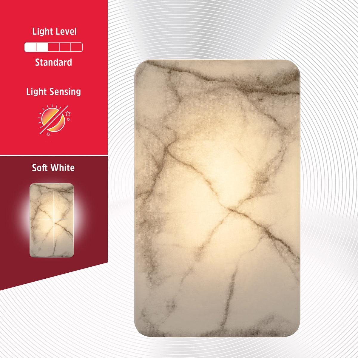 Energizer Light Sensing LED Night Light, Marble