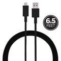 GE 6.5ft. USB-A to USB-C Charging Cable, Black