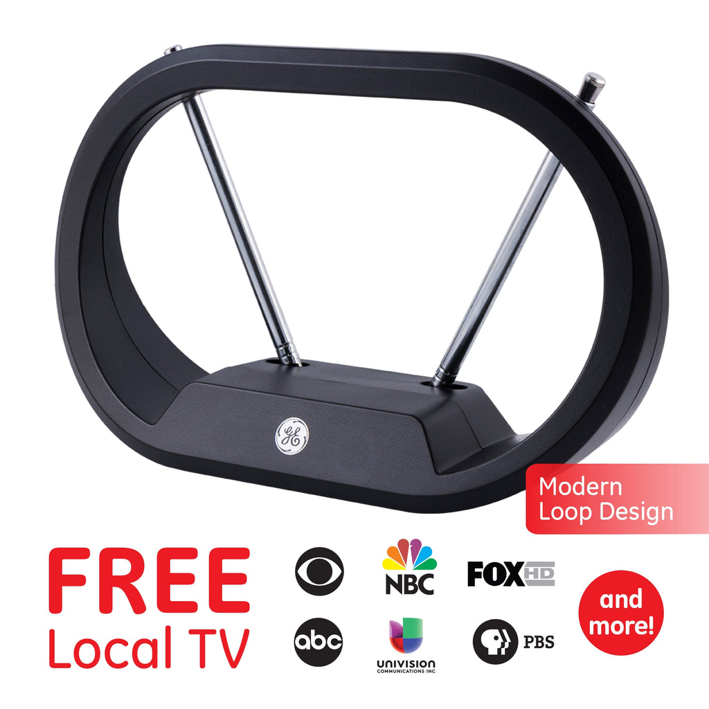 GE Modern Loop HD Antenna, Black