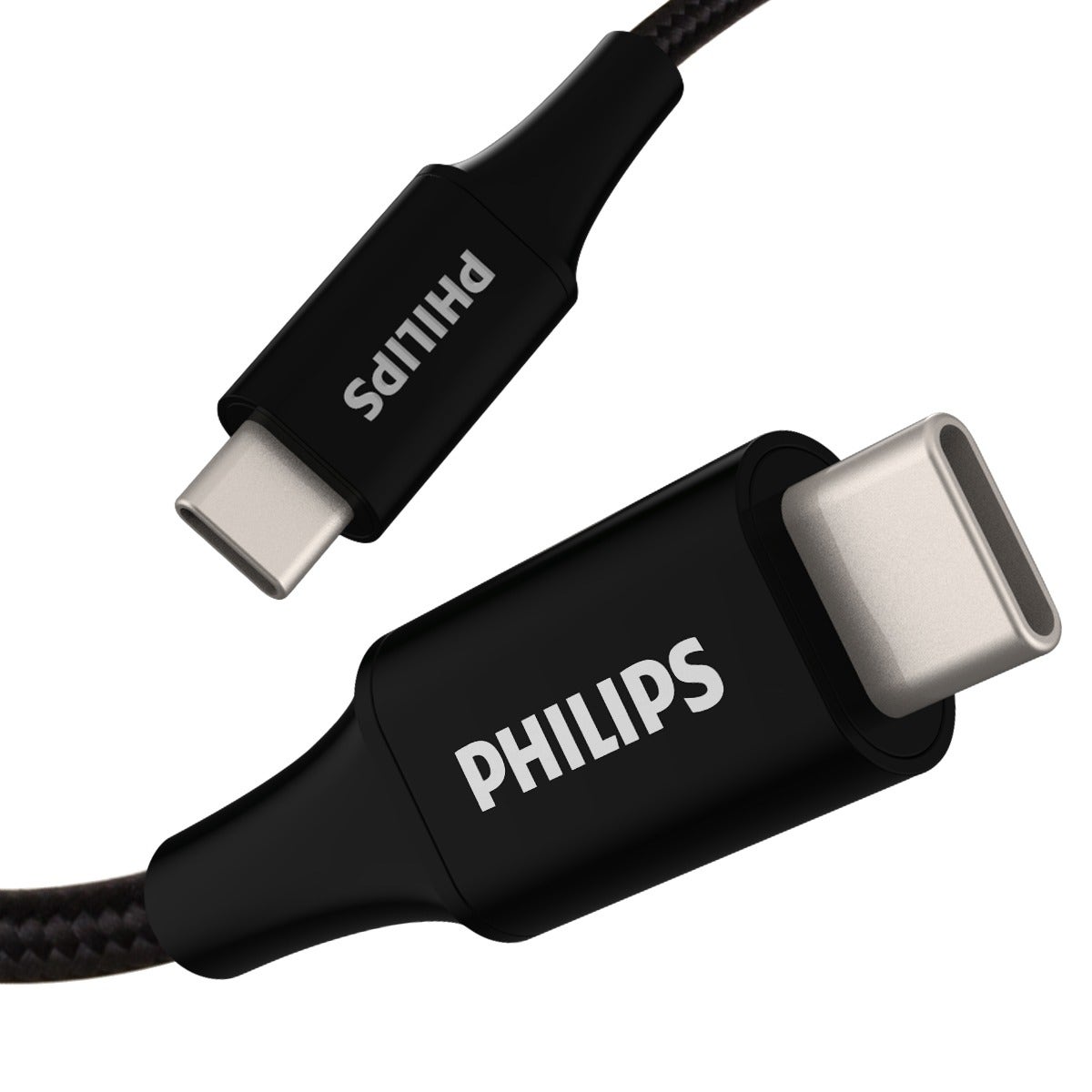 Philips 6ft. USB-C Braided Charging Cable, Black
