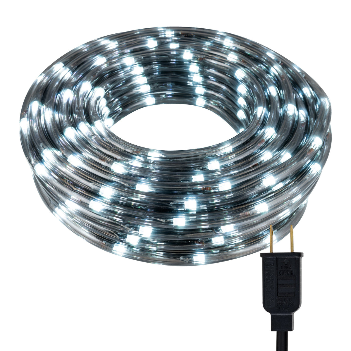 UltraPro Escape Indoor/Outdoor LED Rope Light, 50ft., Cool White, Black