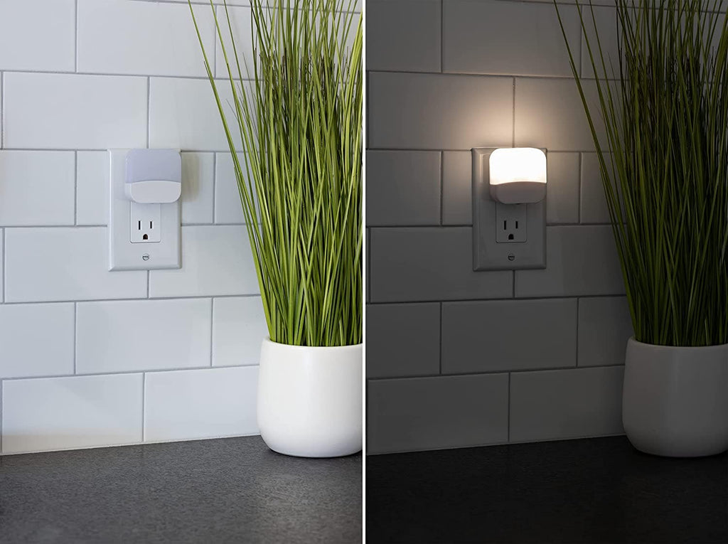 Lights by Night Mini Light Sensing LED Night Light, 6 Pack, White