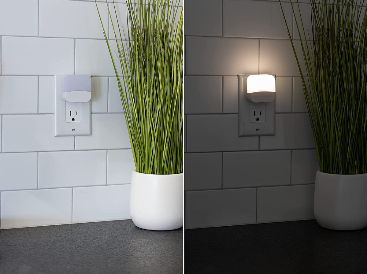 Lights by Night Mini Light Sensing LED Night Light, 6 Pack, White