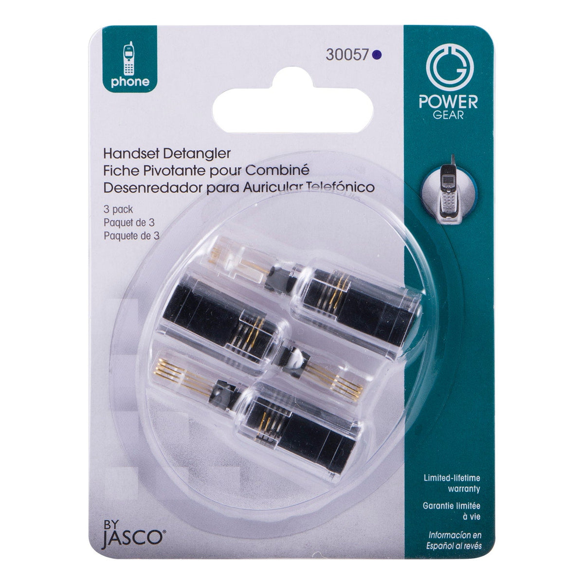 Power Gear Handset Detangler, 3 Pack