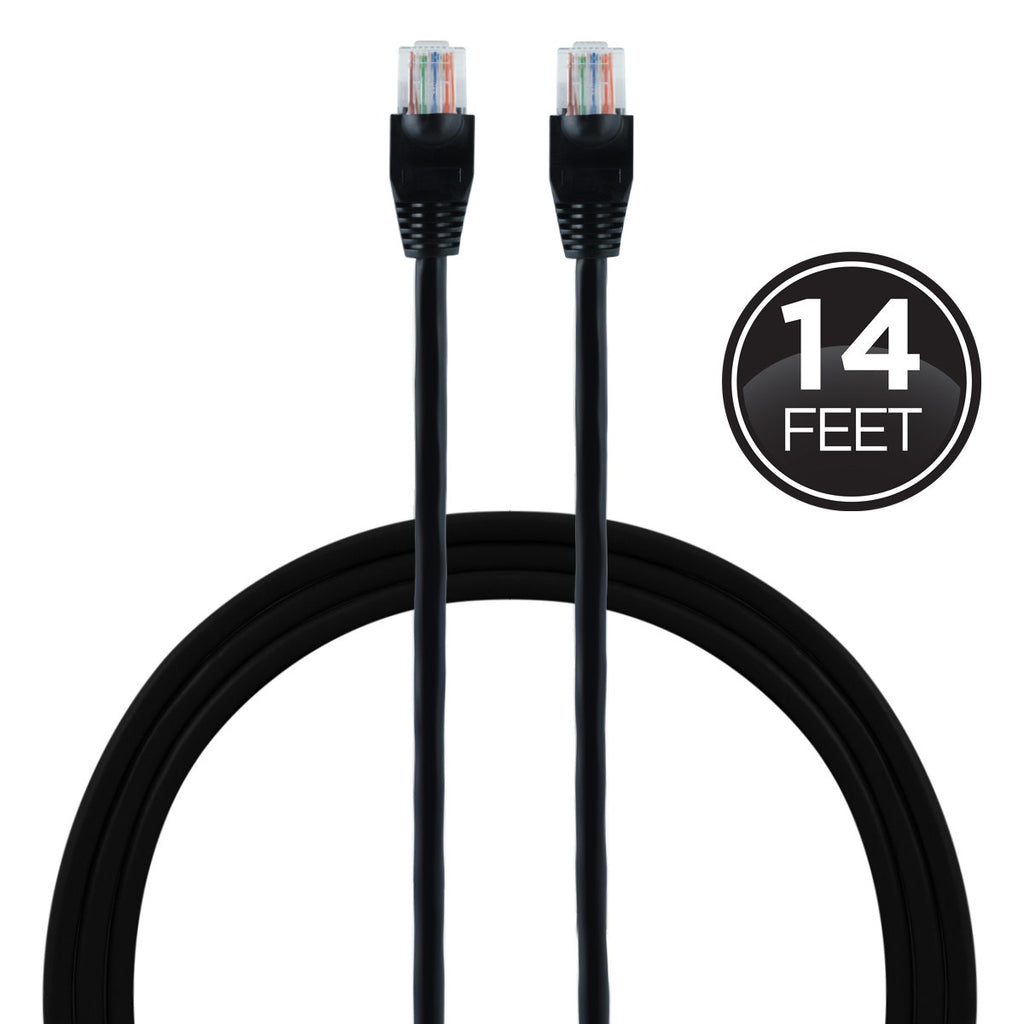 GE 14 ft. Cat 5e Ethernet Cable, Black