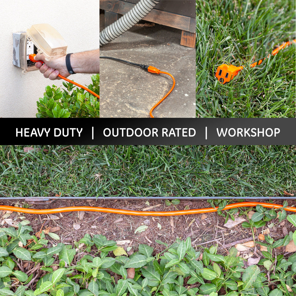 GE UltraPro 25ft. Outdoor Extension Cord, Orange