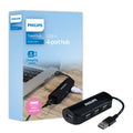 Philips USB-A 4-Port Travel Hub, Black