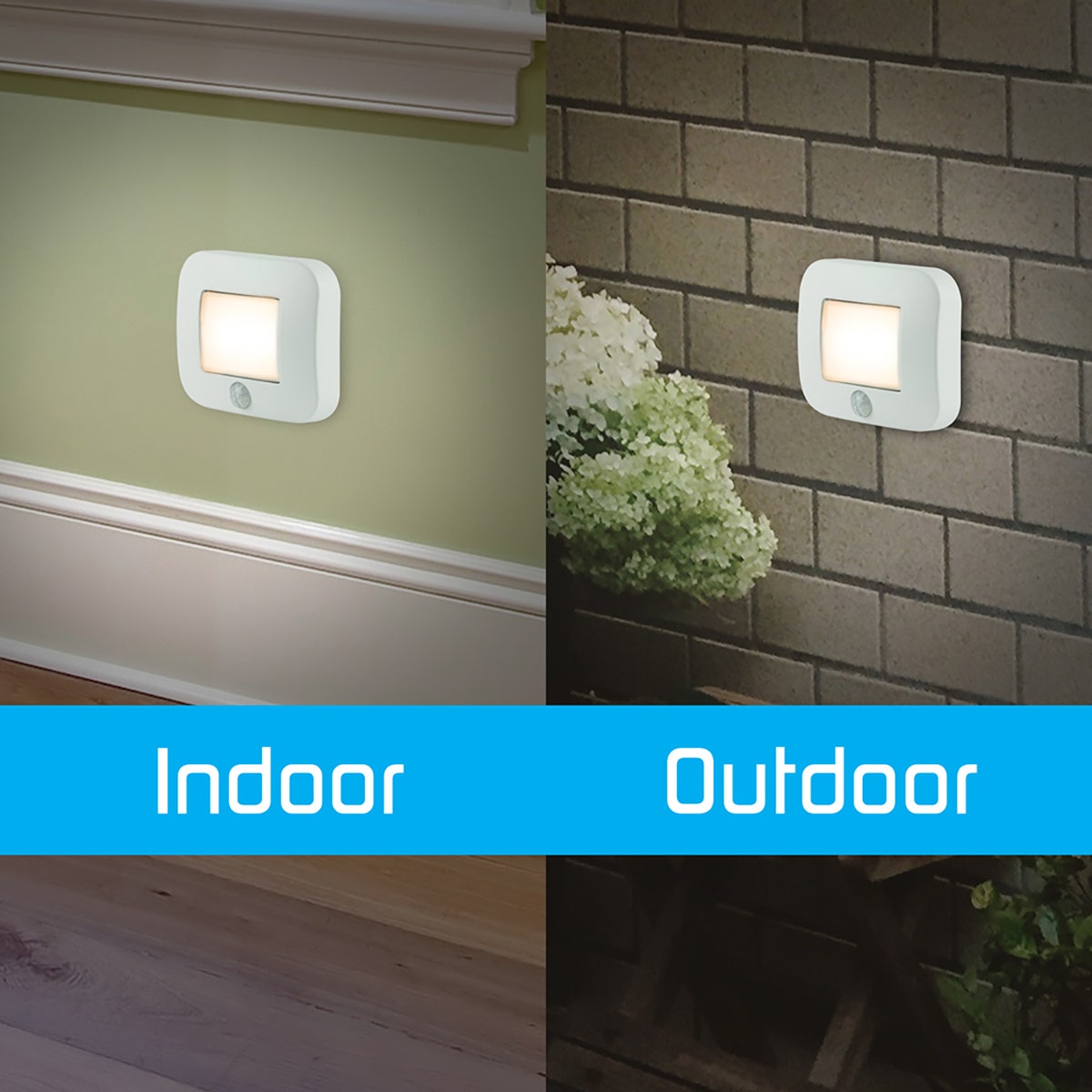 Energizer Indoor/Outdoor Battery Operated Motion Activated LED Path Light, White