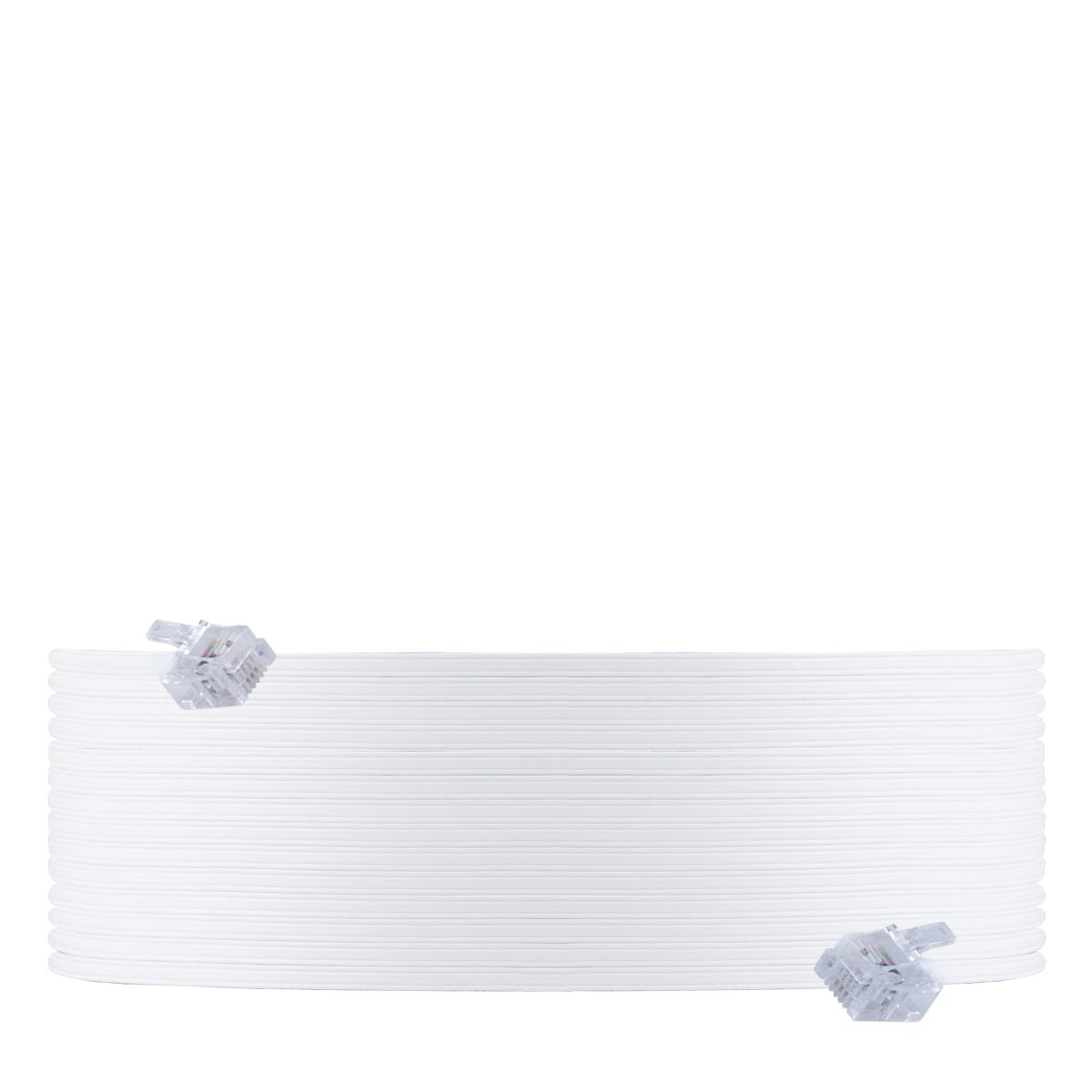 Power Gear 50ft. Ultra Thin Phone Line Cord, White